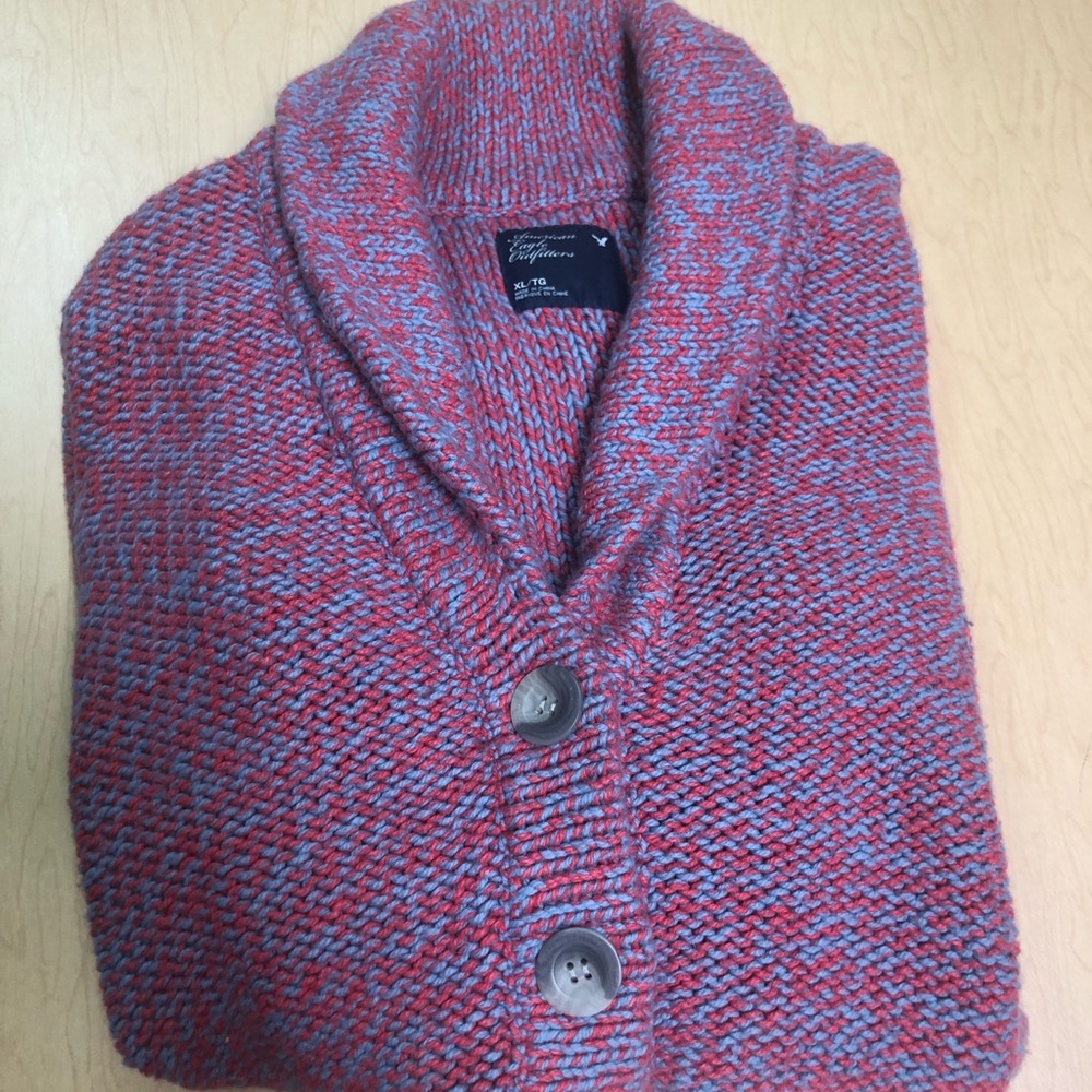 AMERICAN EAGLE XL heavy knit sweater cardigan